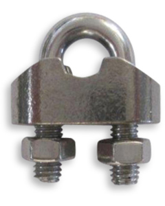 Cable clamp reinforced  5mm 3/16" SST